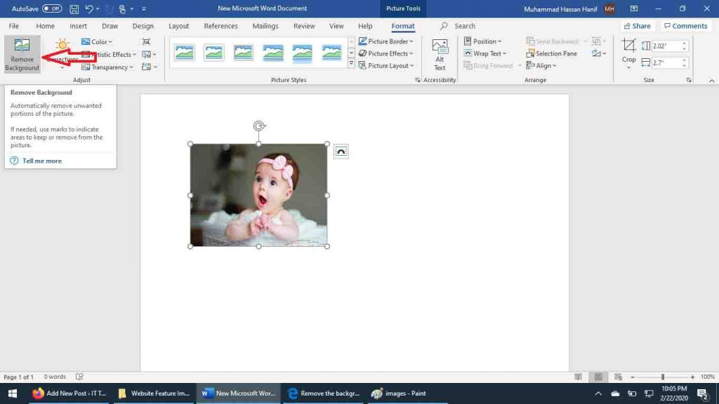 How to remove Picture Background Using Office