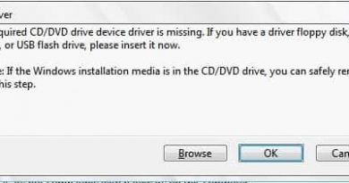 A required CD/DVD device driver is missing