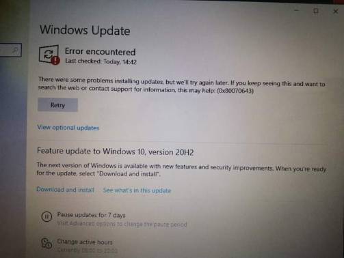 How to Fix Microsoft Windows 10 Error Encountered